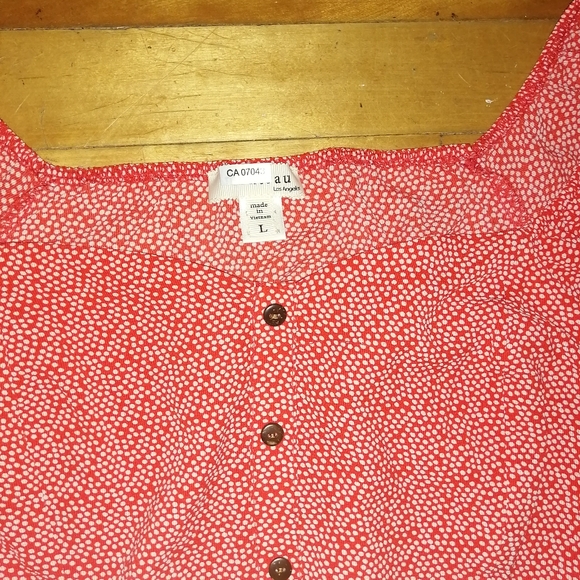 Red midi dress - Picture 2 of 6